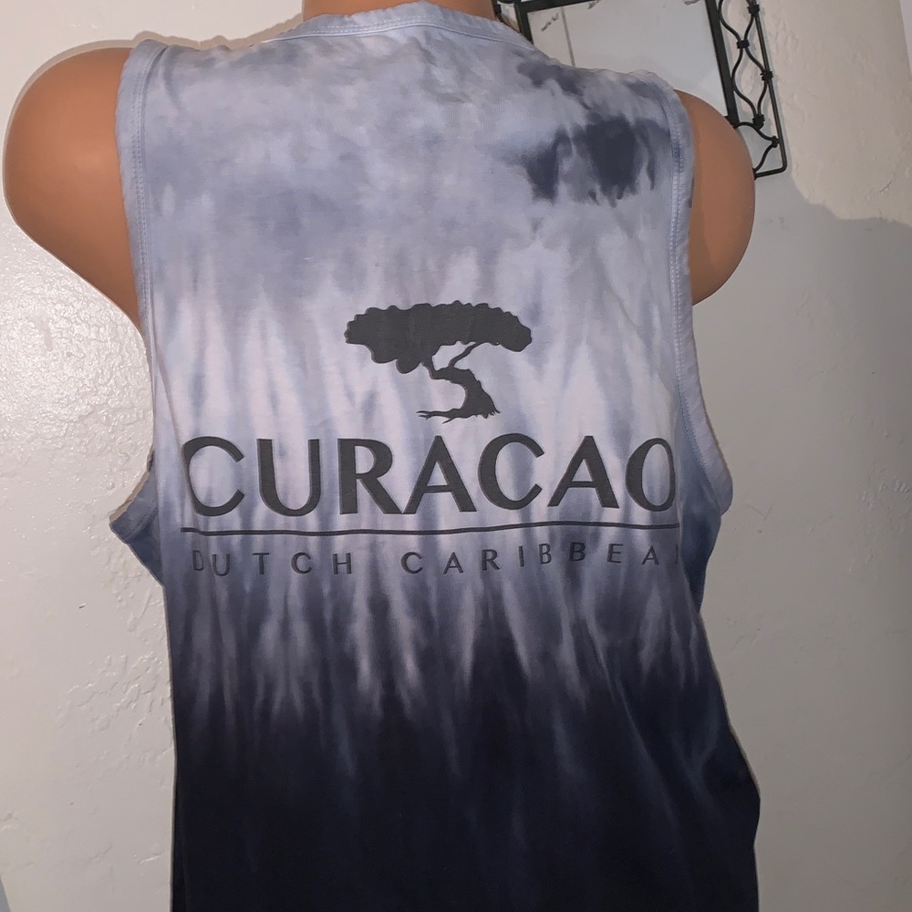 Curacao Dutch Caribbean Tie Dye Tank Top Large